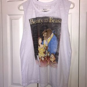 Beauty and The Beast muscle tank